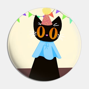 Party cat Pin