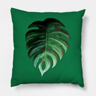 Monstera Leaf Design Pillow