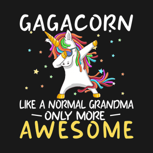 Gagacorn Birthday Auntie Unicorn Gift T-Shirt