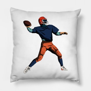 American Football Player | Gridiron Retro Style Pillow