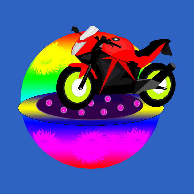 Red Motorcycle by momomoma