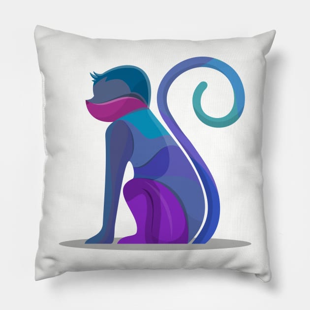 The Rainbow Monkey Pillow by rollout578