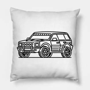 Offroad Car (Black) Pillow