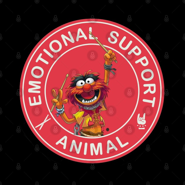 Drummer emotional support animal by projeksambat