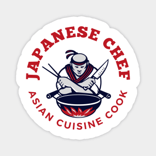 The Japanese chef asian cuisine design Magnet