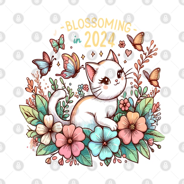 Cat Blossoming by maknatess