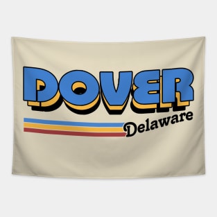 Dover, Delaware / / Retro Style Design Tapestry