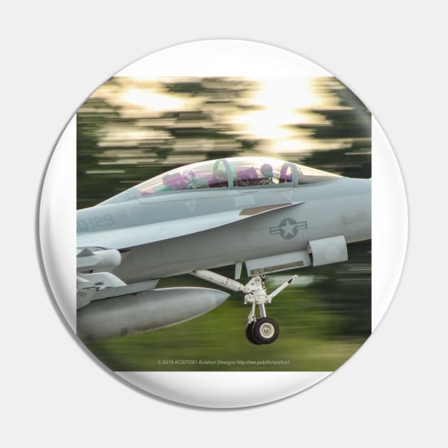 Growler - F/A-18 Super Hornet Motion Blur Pin by acefox1