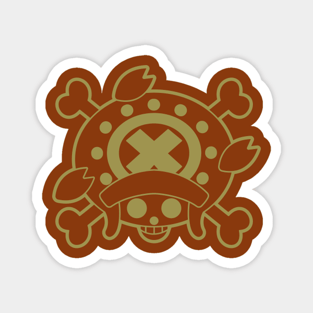 Tony Tony Chopper Jolly Roger 2 Magnet by onepiecechibiproject