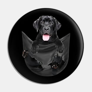 Labrador retriever with love Pin