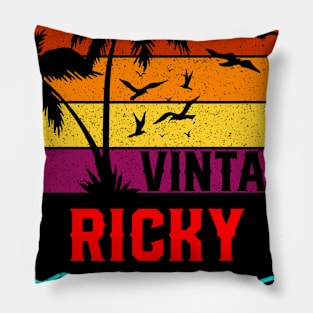 Vintage Ricky Limited Edition, Surname, Name, Second Name Pillow