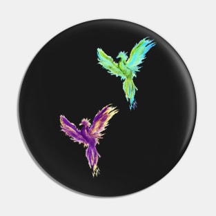 purple/blue phoenix Pin