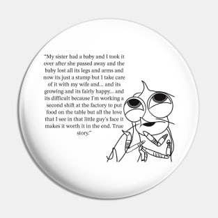 Shark Tales Shrimp Quote Pin