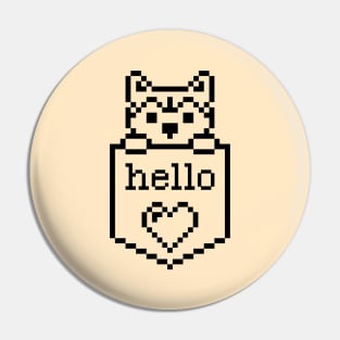 Puppy Dog In The Pocket / Hello sign / Perfect gift for every Kid Pin