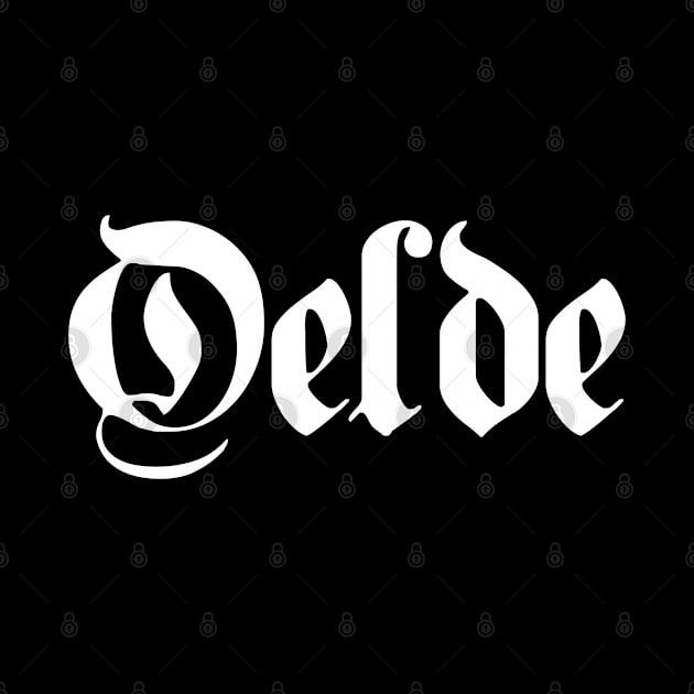 Oelde written with gothic font by Happy Citizen