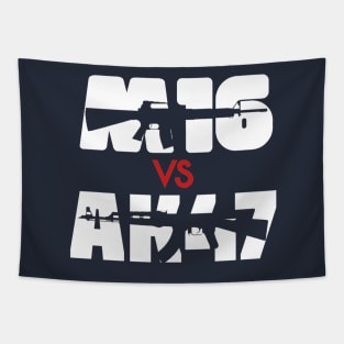 RIFLE AK47 VS M16 Tapestry