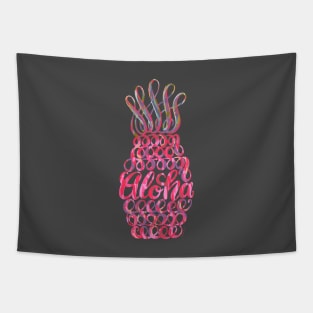 Cute Pink Pineapple Hawaii Aloha Unique Design Tapestry