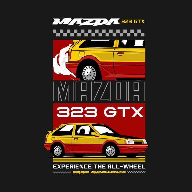 Mazda 323 GTX Racing Heritage by Harrisaputra