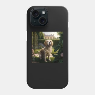 Dog at French Garden Phone Case