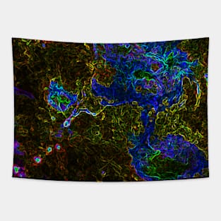 Black Panther Art - Glowing Edges 86 Tapestry