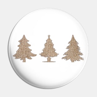 Rustic Chic Christmas Trees, festive season design Pin