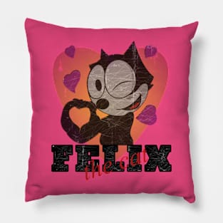 Felix the cat t-shirt Pillow