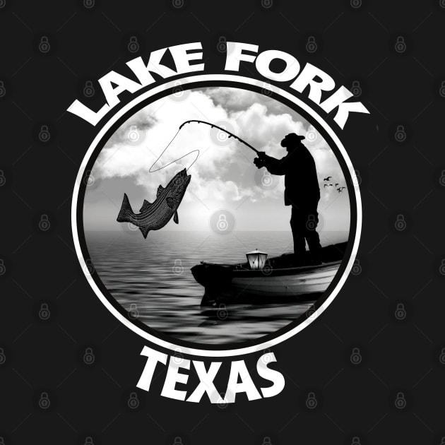 Lake Fork Texas  Fishing Boating Outdoor Life Wood County Texas by DesignFunk