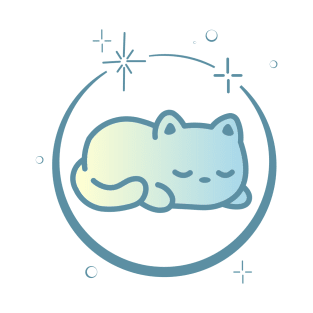 Cute Cat Kitten Kitty in Space Galaxy T-Shirt