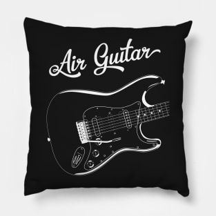 Air Guitar Rock T-Shirt Pillow