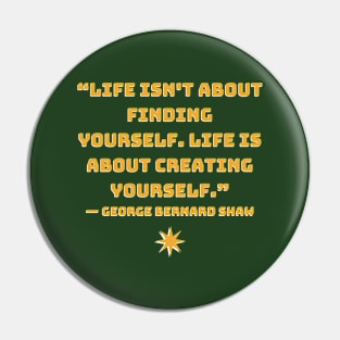 quote George Bernard Shaw Pin