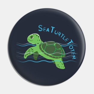 Sea Turtle Totem Pin