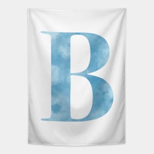 Clouds Blue Sky Initial Letter B Tapestry