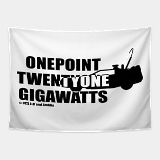 One Point Twenty One Gigawatts (black) Tapestry