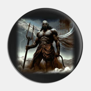 Painting of a Greek god Pin