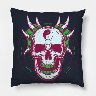 Skull of tai chi N°9 Pillow