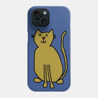 Cat Gold Metallic Phone Case