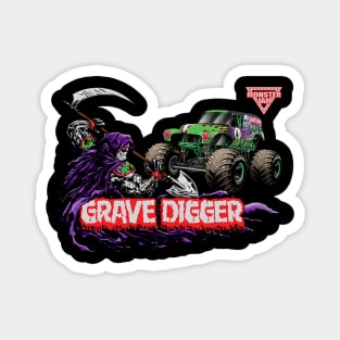 The Lets Go Grave Magnet