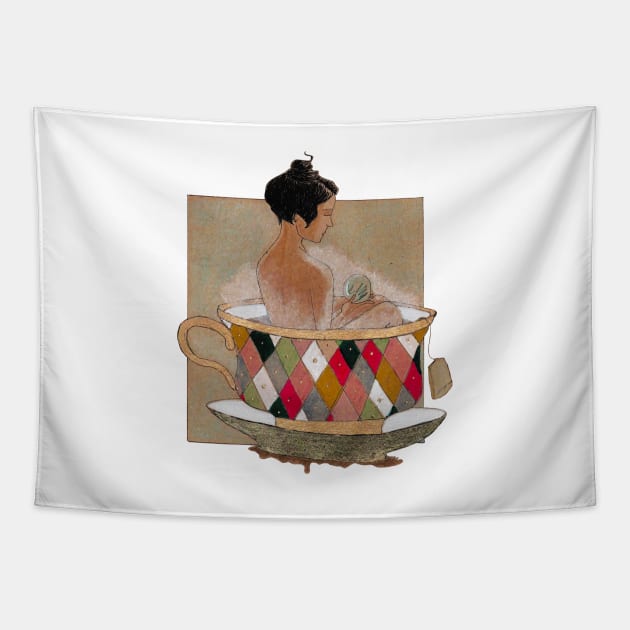 Bath time Tapestry by Carla's Dreamland