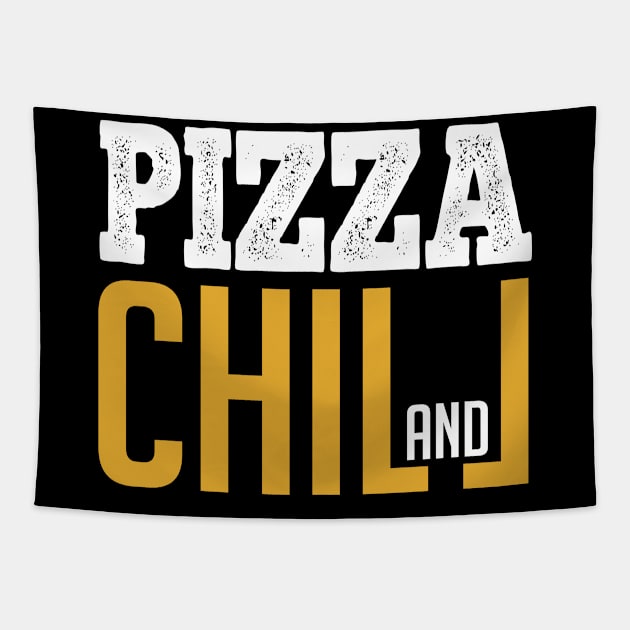 Pizza & Chill Tapestry by ArtisticFloetry