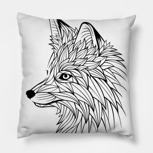 Awesome Fox lines Pillow