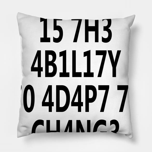 Brilliant phrases of great people Pillow by Dimion666