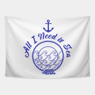 All I Need Is Sea - Blue Tapestry