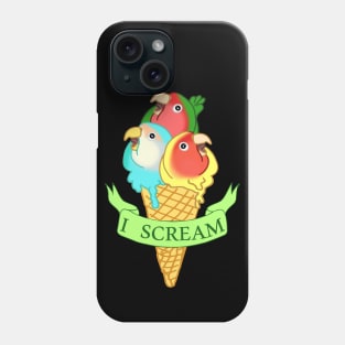 ice cream lovebirds Phone Case