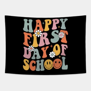 Happy First Day Of School Teachers Back To School Tapestry