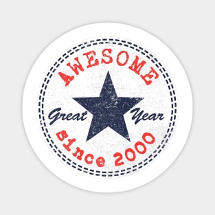 Awesome Since 2000 19th Birthday Gifts 19 Year Old Boy Girl Magnet
