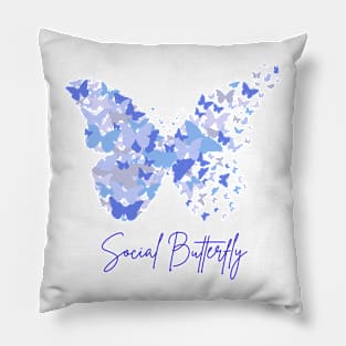 Social Butterfly Personality v2 Pillow