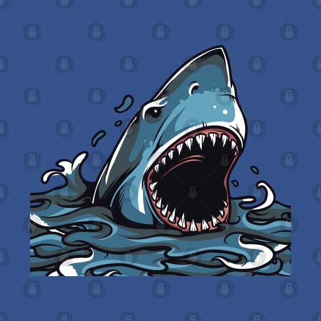 Shark Attack by MarinasingerDesigns