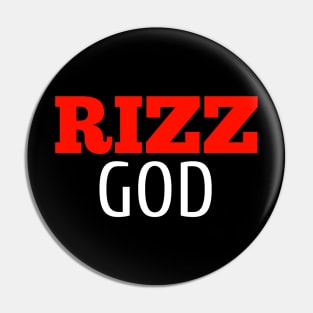 Rizz God Red Pin