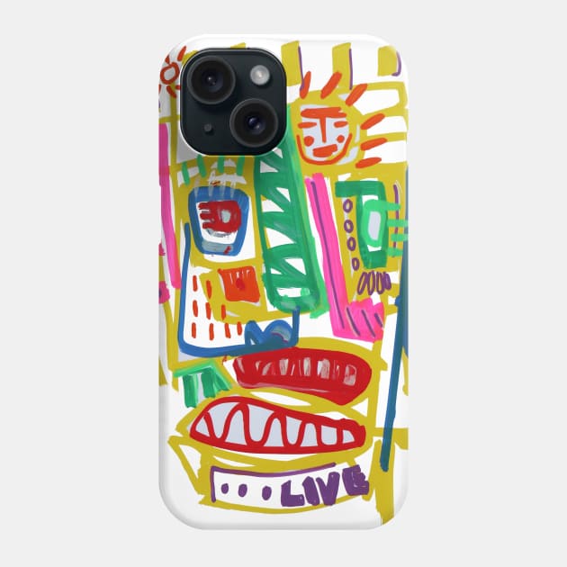 face Phone Case by Angel Rivas