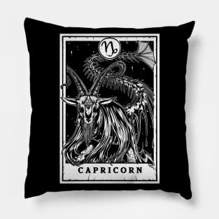 Capricorn Zodiac Tarot Pillow